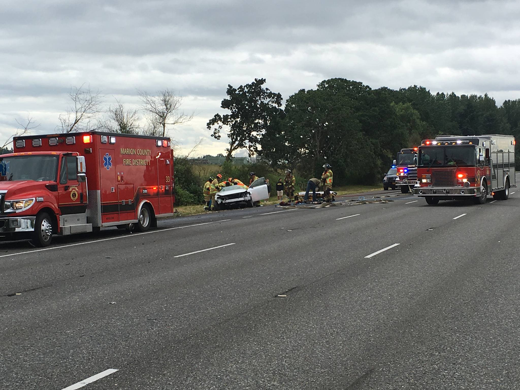 Automotive I5 opens near Woodburn after multicar crash